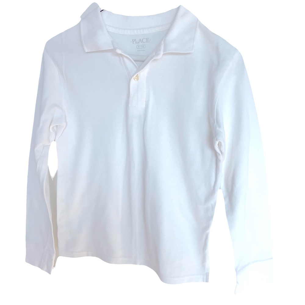 NWOT Boys Uniform Long sleeve Pique Polo. Size 7-8